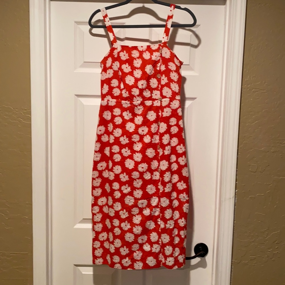 Lucy Paris Floral Print Midi Dress